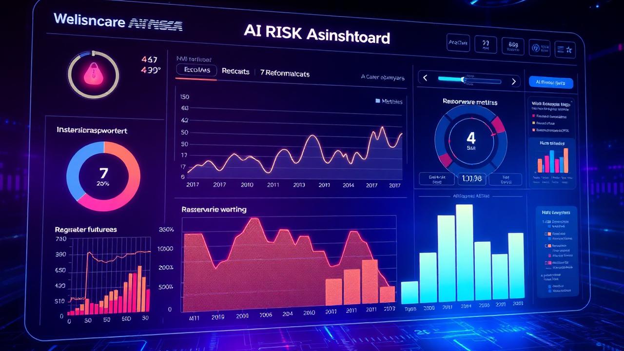 AI cyber insurance underwriting dashboard showing real-time ransomware risk scores and attack surface metrics for 2026